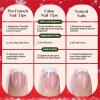 imageBeetles X Press Plus Gel Nails Kit  Christmas Glitz  7 Desgin Christmas Press On Nails Short Square  224Pcs 16 Sizes AllinOne Kit With Nail GlueRemoverBuilder Top CoatNail Lamp Gift1S SquareChristmas Crimson French