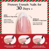 imageBeetles X Press Plus Gel Nails Kit  Christmas Glitz  7 Desgin Christmas Press On Nails Short Square  224Pcs 16 Sizes AllinOne Kit With Nail GlueRemoverBuilder Top CoatNail Lamp Gift1S SquareChristmas Crimson French