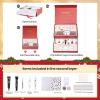 imageBeetles X Press Plus Red French Tip Nails  Crimson French  5 Colors Christmas Press On Nails Short Square  16 Sizes 160 Pcs Natural Salon Quality For Fall Nails0S SquareChristmas Glitz Kit