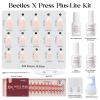 imageBeetles X Press Plus Red French Tip Nails  Crimson French  5 Colors Christmas Press On Nails Short Square  16 Sizes 160 Pcs Natural Salon Quality For Fall Nails9S AlmondFiesta French Kit