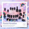imagebeetles Gel Polish Set  23Pcs Macaroon Color Gel Nail Kit with Glossy Matte Top Coat Base Coat Yellow Pink White Purple Blue Glitter Bright Uv Nails Paradise Pastel Gel Christmas Gifts for WomenPastel Paradise