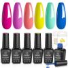 imageBeetles Cat Eye Gel Nail Polish 6 Colors Christmas Cat Eye Glitter Gel Polish Set Neon Red Pink Purple Blue Green with Magnet Velvet Gel Kit Soak Off UV French Nail Art Manicure Gift for Women0046 Colors Pool Party Collection
