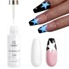 imagebeetles Gel Polish White Gel Liner Nail Art Glow in the Dark Luminous Blue Gel Manicure Halloween Diy Fall Winter Gel Soak Off LED Lamp Needed 1 Pcs 15mL Salon 1Screaming Soul