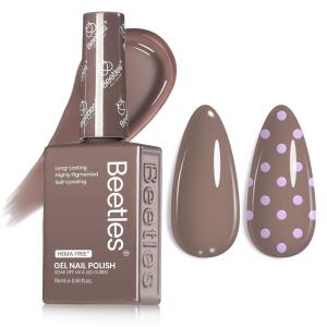 imageBeetles Nude Pink Gel Nail Polish  Misty Rose Jelly Gel Polish Hema Free Natural Nude Pink Nail Polish Nail Concealer Sheer Translucent Effect Soak Off UV Nail Art Manicure Gift for Women 15MLHemaFree Latte Routine