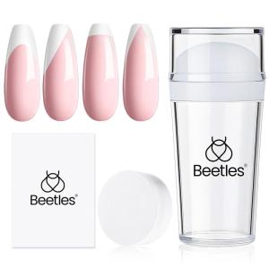 imageBeetles Summer Gel Liner Nail Polish Set  6 Neon Gel Nail Polish Colors Hot Pink Orange Blue Yellow Paint for Nails Built Thin Brush in Bottle Soak off Uv LED Lamp Nails ArtNail Stamp