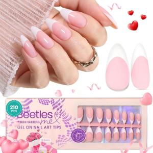 imageBeetles X Press Plus on Nails Kit Summer Pretty Box with Picnic Basket AllinOne Summer French Tips Press on Nails Kit with Nail Gels and Tools Best Gift for Girls Women2025 Limited EditionBMedium Amlond