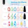 imageBeetles 3D Gel Nail Art KitChristmas Limited 3D Nail Art 4 Colors Clear Pink White Sculpting Gel NonSticky Hand Sculpting Building for DIY UV ampamp LED Lamp Cured NeededChristmas Gift for Women23D Nail Gel