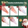 imageBeetles 3D Gel Nail Art KitChristmas Limited 3D Nail Art 4 Colors Clear Pink White Sculpting Gel NonSticky Hand Sculpting Building for DIY UV ampamp LED Lamp Cured NeededChristmas Gift for Women00Christams Limited 3D Gel Nail Art Kit
