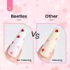 imageBeetles Gel Polish 15ML Clear Pink Color Gel Top Coat With Pink ampamp Red Heart Shape Glass Polish Soak Off UV No Wipe Beetles Romantic Heart Glitter Top Coat for Sparkle NailHolographic Pink Hearts