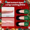 imageBeetles Tipex Lite Christmas Nail Tips Kit  192PCS Almond Medium 16 Sizes 15g UV Solid Glue 75ml Base ampamp Top Coat Blooming Gel Mini UV Lamp 6 Gel Colors 3 Nail Art Brushes for Xmas DIY0Tipex Lite Christmas Nail Tips Kit