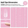 imageBeetles Tipex Lite Christmas Nail Tips Kit  192PCS Almond Medium 16 Sizes 15g UV Solid Glue 75ml Base ampamp Top Coat Blooming Gel Mini UV Lamp 6 Gel Colors 3 Nail Art Brushes for Xmas DIYTipex LiteSquare Long 192pcs Kit