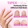 imageBeetles Tipex Lite Christmas Nail Tips Kit  192PCS Almond Medium 16 Sizes 15g UV Solid Glue 75ml Base ampamp Top Coat Blooming Gel Mini UV Lamp 6 Gel Colors 3 Nail Art Brushes for Xmas DIYTipex LiteSquare Short 192pcs Kit