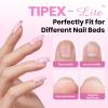 imageBeetles Tipex Lite Christmas Nail Tips Kit  192PCS Almond Medium 16 Sizes 15g UV Solid Glue 75ml Base ampamp Top Coat Blooming Gel Mini UV Lamp 6 Gel Colors 3 Nail Art Brushes for Xmas DIYTipex LiteCoffin Short 192pcs Kit