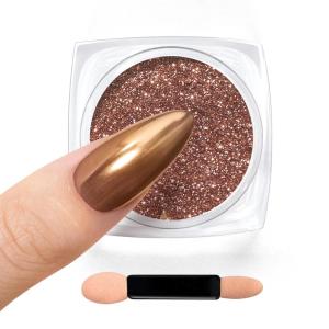 imageBeetles Chrome Nail Powder Christmas 8 Colors Mirror Effect Gold Silver Holographic Aurora Iridescent Pearl Manicure Nail Art Decoration Glitter Cromer Nail Powder for Nails 1gJar Gift for WomenGold Nail Powder