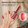 imageBeetles Gel Base and Top Coat Set Valentines Limited 2Pcs 15ml No Wipe Top Coat Gel Nail Polish amp Strong Adhesion Base Coat Long Lasting UV Lamp Needed Nail Art Design Manicure Gifts for WomenChristmas Limited Base  Top Coat