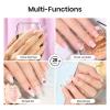 imageBeetles Gel Nail Kit EtchX Almond Short 288pcs 12 Sizes Nail tips 3Pcs 15ml HEMAFree Nail Glue Top Coat amp Base Gel Set for Acrylic and Clear Press On Nail Long Lasting Extension DIY Set at Home03 30g Solid Nail Glue Gel