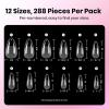 imageBeetles Gel Nail Kit EtchX Almond Short 288pcs 12 Sizes Nail tips 3Pcs 15ml HEMAFree Nail Glue Top Coat amp Base Gel Set for Acrylic and Clear Press On Nail Long Lasting Extension DIY Set at Home22 Almond Medium 288pcs Etch X Nail Kit
