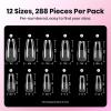 imageBeetles Gel Nail Kit EtchX Almond Short 288pcs 12 Sizes Nail tips 3Pcs 15ml HEMAFree Nail Glue Top Coat amp Base Gel Set for Acrylic and Clear Press On Nail Long Lasting Extension DIY Set at Home23 Coffin Medium 288pcs Etch X Nail Kit