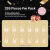 imageBeetles Gel Nail Kit EtchX Almond Short 288pcs 12 Sizes Nail tips with 10ml HemaFree Nail Glue Gel Glue on Nails for Acrylic Press On Nail PreEtched Half Matte Extension Set for Home DIY12Almond Short 288pcs Etch X Nail Tips
