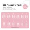 imageBeetles Gel Nail Kit EtchX Almond Short 288pcs 12 Sizes Nail tips with 10ml HemaFree Nail Glue Gel Glue on Nails for Acrylic Press On Nail PreEtched Half Matte Extension Set for Home DIY36Square Extra Short 288pcs1Etch X Nail Tips
