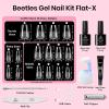 imageBeetles Gel Nail Kit FlatX Square Short 320pcs 16 Sizes Nail tips with 15g Nail Glue Gel HandsFree 75ml Base Gel amp Top Coat Mini Lamp for Acrylic Press On Nail Extension DIY Set at Home46 Coffin Short 320pcs 16 Sizes FlatX Kit