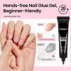 imageBeetles Gel Nail Kit FlatX Square Short 320pcs 16 Sizes Nail tips with 15g Nail Glue Gel HandsFree 75ml Base Gel amp Top Coat Mini Lamp for Acrylic Press On Nail Extension DIY Set at Home42 Almond Short 320pcs 16 Sizes FlatX Kit