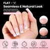 imageBeetles Gel Nail Kit FlatX Square Short 320pcs 16 Sizes Nail tips with 15g Nail Glue Gel HandsFree 75ml Base Gel amp Top Coat Mini Lamp for Acrylic Press On Nail Extension DIY Set at Home43 Square Medium 320pcs 16 Sizes FlatX Kit