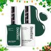 imageBeetles Gel Nail Set Green 2Pcs 15ml NailPolish and Fast Dry Nail Polish Forest Green Collection AirDrying amp Long Lasting Nail Polish and Soak Off Uv Led Gel Art Effect for Nail Salon DIY ManicureLucky Clover