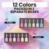 imageBeetles Pink Nail Polish Set  Loves Prism 12 Colors Valentine Quick Dry Nail Polish Set 5ml017 Fl Oz Salon Long Lasting DIY Nails Art Spring Valentines Nails Gifts for HerFruit Sorbet