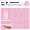 imageBeetles Tipex Lite Valentines Day Heart Cutout Nail Kit PreBuilt Apex Almond amp Stiletto Medium Nail Tips 192pcs Gel Nail Starter Set with UV Lamp Base amp Top Coat Glue Gel 6 Colors for DIY Art0BTipex LiteAlmond Medium 96pcs