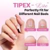 imageBeetles Tipex Lite Valentines Day Heart Cutout Nail Kit PreBuilt Apex Almond amp Stiletto Medium Nail Tips 192pcs Gel Nail Starter Set with UV Lamp Base amp Top Coat Glue Gel 6 Colors for DIY Art0ETipex LiteSquare Short 96pcs
