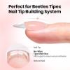 imageBeetles Tipex Lite Valentines Day Heart Cutout Nail Kit PreBuilt Apex Almond amp Stiletto Medium Nail Tips 192pcs Gel Nail Starter Set with UV Lamp Base amp Top Coat Glue Gel 6 Colors for DIY Art01No Wipe Tipex Nail Glue Gel