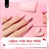 imageBeetles Valentines Day Limited Heart Gel Top Coat 15ml  Hema Free Glitter Shine No Wipe Top Coat LongLasting for Gel Polish Pink Heart Sparkle Soak Off UV LED Gift for WomenPink Heart