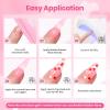imageBeetles Valentines Gel Polish Set  Pink Heart Glitter Top Coat and Rubber Base Color Gel Polish Easy Heart amp Glossy Shine Nail Art Long Lasting Soak Off Manicure Gift for Women01Clear 2 PCS Color Builder BaseGlitter Top Coat