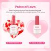 imageBeetles Valentines Gel Polish Set  Pink Heart Glitter Top Coat and Rubber Base Color Gel Polish Easy Heart amp Glossy Shine Nail Art Long Lasting Soak Off Manicure Gift for Women01Clear 2 PCS Color Builder BaseGlitter Top Coat
