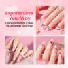 imageBeetles Valentines Limited Pink 3D Nail Sculpting Gel for 3D Gel Nail Art 15ml Professional Pink Sculpt Gel No Wipe U VLED Cure Easy OneStep Shaping Pink Nail Gel for DIY Salon Gifts for Women01Valentines Heart  Charm Nail Art Kit