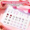 imageBeetles Valentines Limited Pink 3D Nail Sculpting Gel for 3D Gel Nail Art 15ml Professional Pink Sculpt Gel No Wipe U VLED Cure Easy OneStep Shaping Pink Nail Gel for DIY Salon Gifts for Women01Valentines Heart  Charm Nail Art Kit