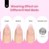imageBeetles X Press Cat Eye Nails Kit  7 Colors Nude Cat Eye Press On Nails Medium Almond  224Pcs 16 Sizes AllinOne Kit With Nail GlueRemoverBuilder Top CoatNail Lamp Gift For Women34Short Almond French Tips