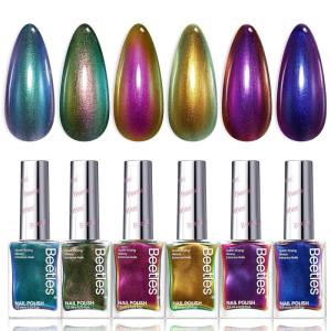 imageBeetles Pink Nail Polish Set  Loves Prism 12 Colors Valentine Quick Dry Nail Polish Set 5ml017 Fl Oz Salon Long Lasting DIY Nails Art Spring Valentines Nails Gifts for HerHolographic Ember