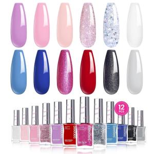 imageBeetles Pink Nail Polish Set  Loves Prism 12 Colors Valentine Quick Dry Nail Polish Set 5ml017 Fl Oz Salon Long Lasting DIY Nails Art Spring Valentines Nails Gifts for HerWhimsical Wonderland