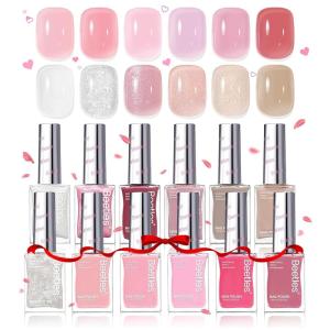 imageBeetles Pink Nail Polish Set  Loves Prism 12 Colors Valentine Quick Dry Nail Polish Set 5ml017 Fl Oz Salon Long Lasting DIY Nails Art Spring Valentines Nails Gifts for HerSerenely Chic