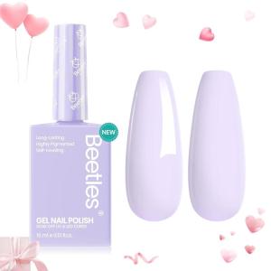 imageBeetles Purple Gel Nail Polish  Souffle Purple Gel Polish 15ML051Fl Oz Same Color Same Bottle Soak Off UV LED Lamp Pastel Nail Art LongLasting Manicure Salon DIY Home Spring NailsLavender Haze