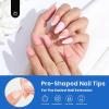 imageBeetles 3Pcs 15ml HEMAFree Nail Prep amp Glue Set Professional Protein Nail Prep AcidFree Dehydrate Bond Primer TPO Free 9 in 1 Nail Glue Gel for Nail Tips Clear Press On Nails Nail Extension32Almond Short 504pcs Clear Nail Tips