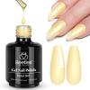 imageBeetles Butter Veil Yellow Jelly Gel Nail Polish  15ML Butter Yellow Gel Nail Polish Base Color Nail Concealer Sheer Translucent Effect Soak Off UV DIY Nail Art Manicure Gift for WomenGilded Sugar