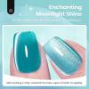 imageBeetles Cat Eye Gel Nail Polish  15ML 9D Cat Eye Chameleon Blue Glitter Gel Polish Magnetic Shimmer Effect Soak Off UV DIY Holo Blue Dream Manicure Gift for WomenETealTide beam
