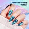 imageBeetles Cat Eye Gel Nail Polish  15ML 9D Cat Eye Chameleon Blue Glitter Gel Polish Magnetic Shimmer Effect Soak Off UV DIY Holo Blue Dream Manicure Gift for WomenAHolo Blue Dream
