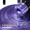 imageBeetles Cat Eye Gel Nail Polish  15ML 9D Cat Eye Chameleon Blue Glitter Gel Polish Magnetic Shimmer Effect Soak Off UV DIY Holo Blue Dream Manicure Gift for WomenEPurpleCelestial Veil