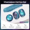 imageBeetles Cat Eye Gel Nail Polish  15ML 9D Cat Eye Chameleon Blue Glitter Gel Polish Magnetic Shimmer Effect Soak Off UV DIY Holo Blue Dream Manicure Gift for WomenBChameleonInterstellar Mirage