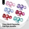 imageBeetles Cat Eye Gel Nail Polish  15ML 9D Cat Eye Chameleon Blue Glitter Gel Polish Magnetic Shimmer Effect Soak Off UV DIY Holo Blue Dream Manicure Gift for WomenBSilverLunar Gleam
