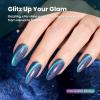 imageBeetles Cat Eye Gel Nail Polish  15ML 9D Cat Eye Chameleon Blue Glitter Gel Polish Magnetic Shimmer Effect Soak Off UV DIY Holo Blue Dream Manicure Gift for WomenBChameleonInterstellar Mirage